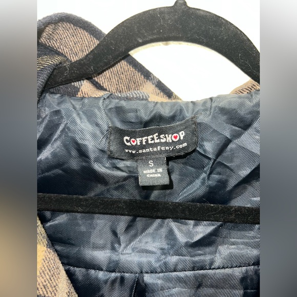 CoffeeShop Plaid jacket size small - Picture 4 of 5